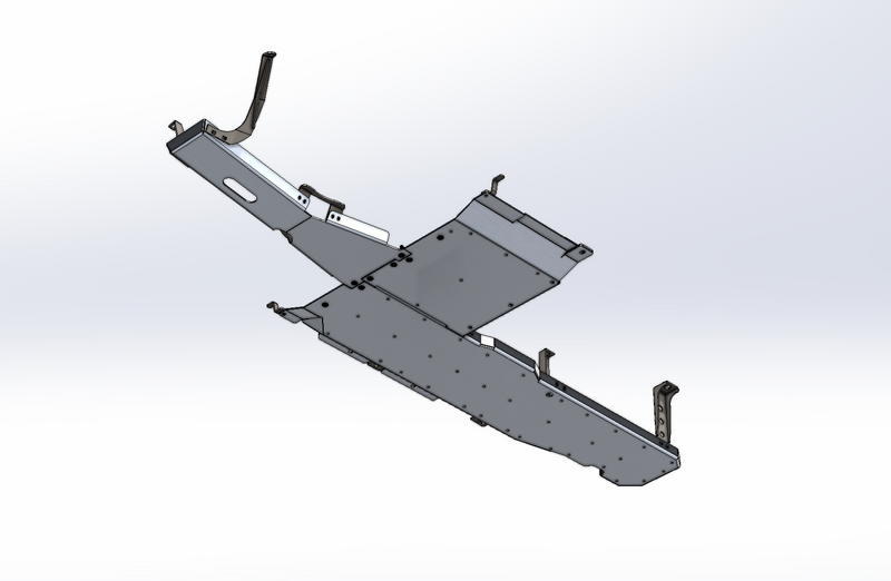 JT Gladiator Aluminum Belly Skid System — 3.6L V6