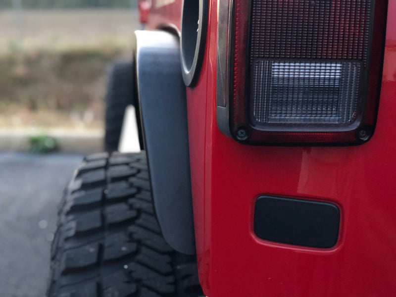 Crusher Rear Fender 2" Flare for Jeep JK / JKU - Aluminum
