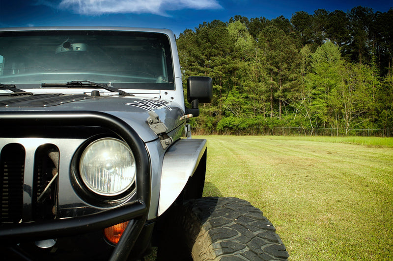 Crusher Front Fender 4" Flare for Jeep JK / JKU - Aluminum