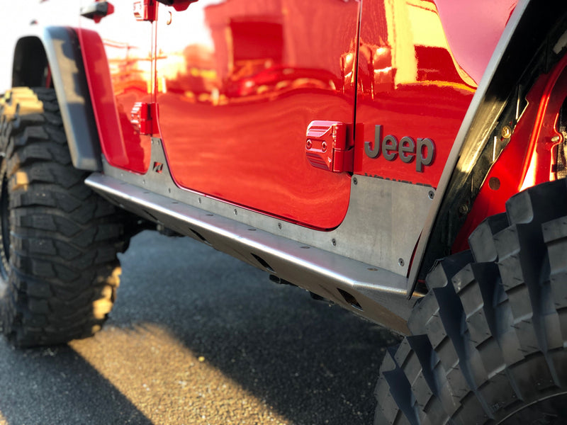 Crusher Rocker Guards w/ Step for Jeep JLU 4 Door