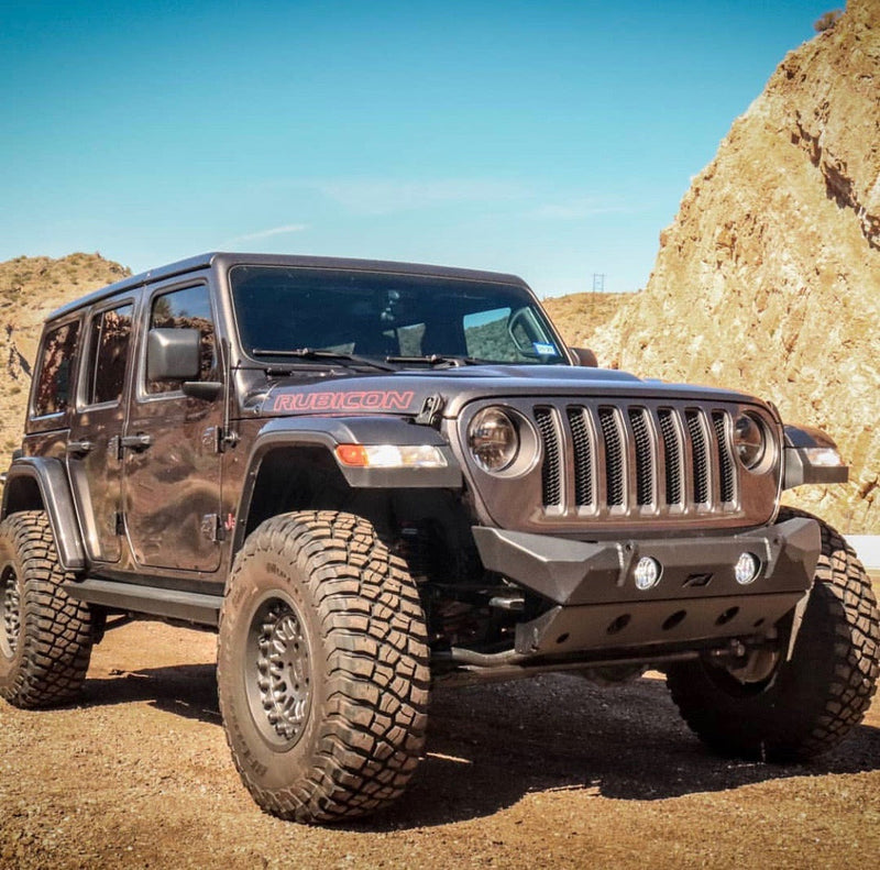 Hammer Front Bumper w/ Fog Mounts and Skid Plate for Jeep JL / JT Gladiator