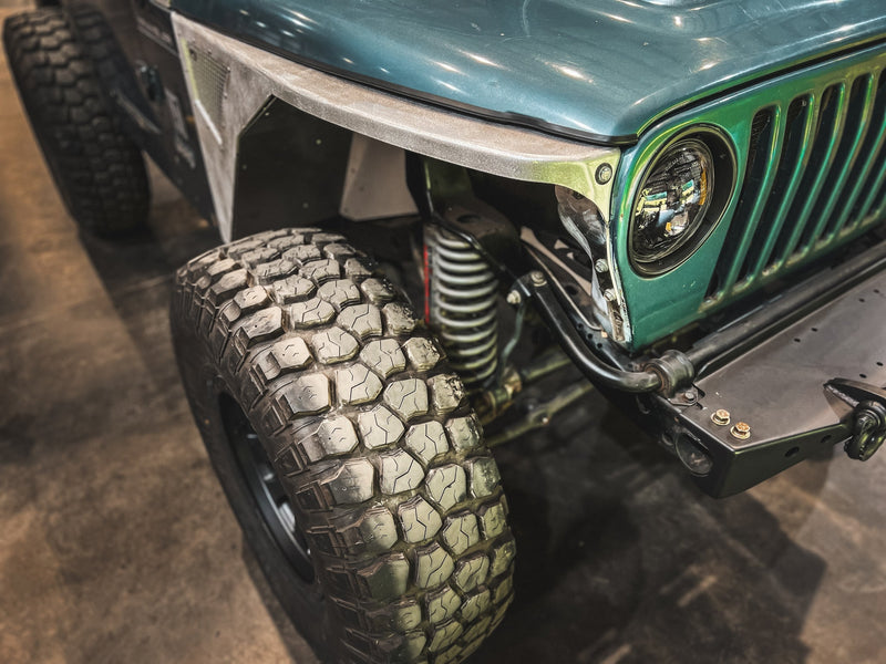 Hatchet High Line Front Fenders 0" Flare for Jeep TJ/LJ - Aluminum