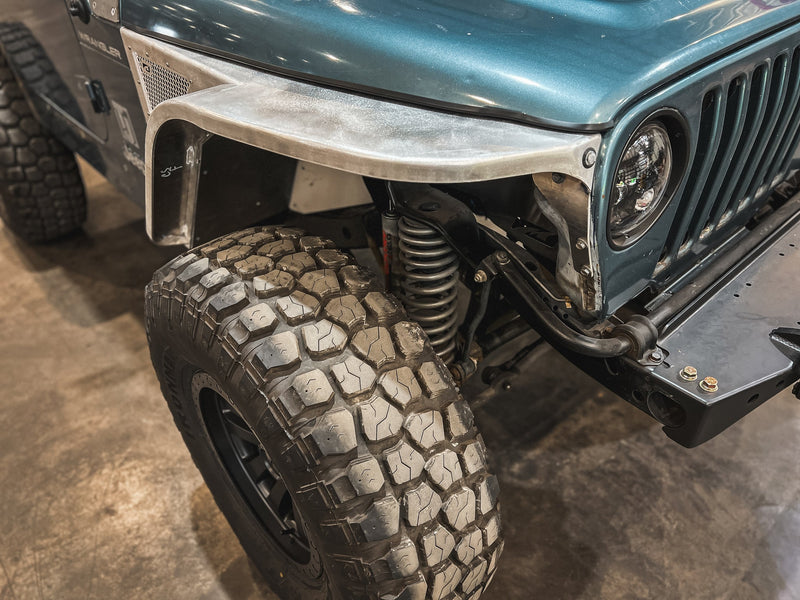 Hatchet High Line Front Fenders 4" Flare for Jeep TJ/LJ - Aluminum