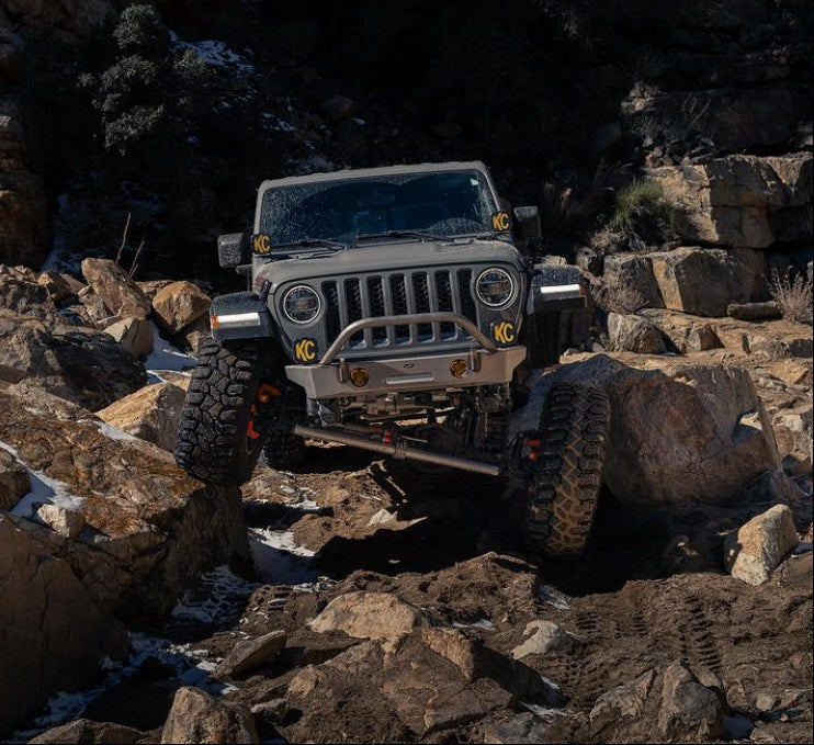 Crusher HD Front Bumper w/Tube Bull Bar for Jeep JL/JT