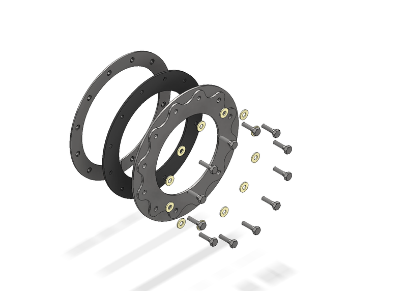 Fuel Pump Clamping Ring Kit - fits Jeep TJ