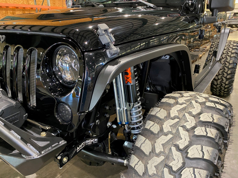 Crusher Front Fender 2" Flare for Jeep JK / JKU - Steel