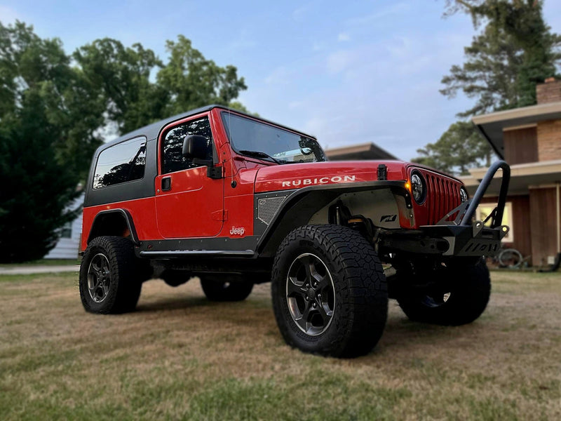 Crusher Front Fender 2" Flare for Jeep TJ/L - Aluminum