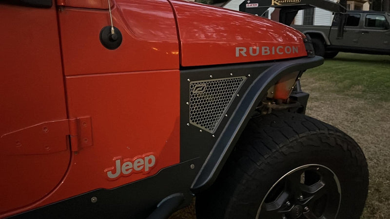 Crusher Front Fender 2" Flare for Jeep TJ/L - Aluminum