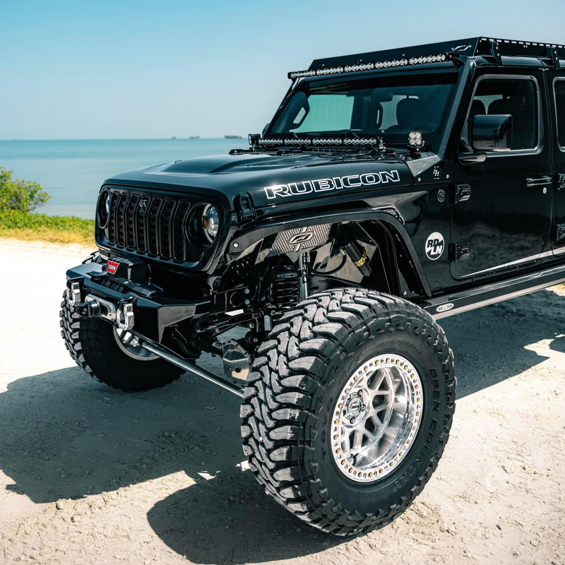 Crusher Front Fender Flares for Jeep JL/JLU/JT Gladiator - Aluminum