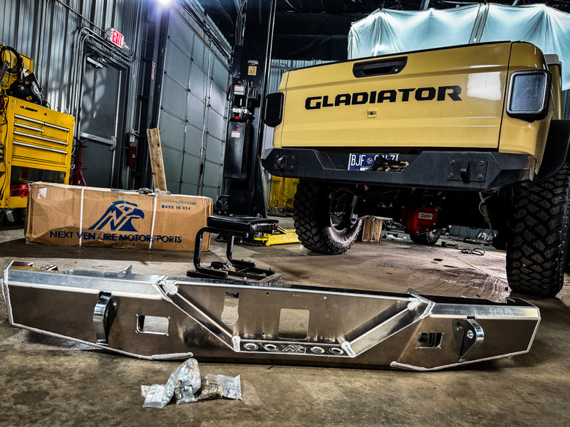 JT Aluminum Rear Bumper — Featherweight Series