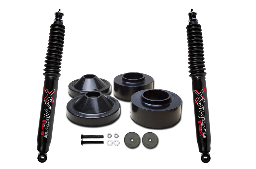 Skyjacker Jeep Wrangler JK 2in Front 3/4in Rear Polyurethane Spacer Leveling Kit w/ Black MAX