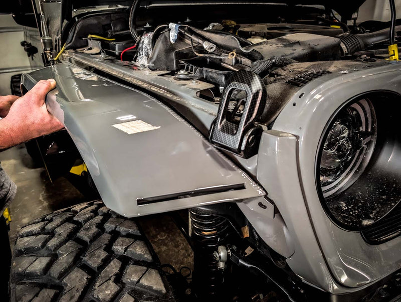 JL/JT Front Aluminum High Line Fender Flares