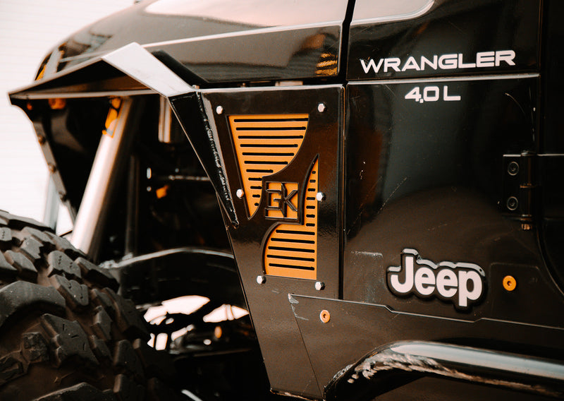 Diamond Series High Clearance Front Fenders for Jeep TJ Wrangler