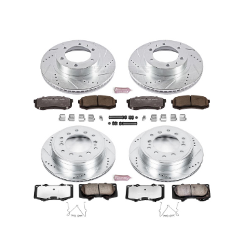 Power Stop 10-14 Toyota FJ Cruiser Front & Rear Z23 Evolution Sport Brake Kit w/Calipers