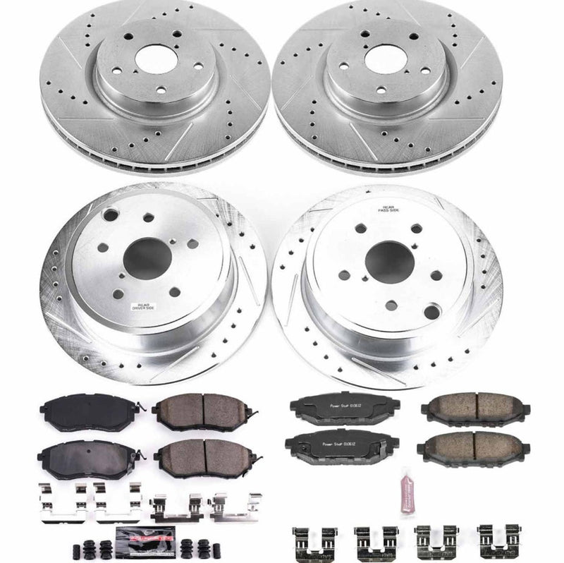 Power Stop 15-19 Subaru WRX Front & Rear Z23 Evolution Sport Brake Kit