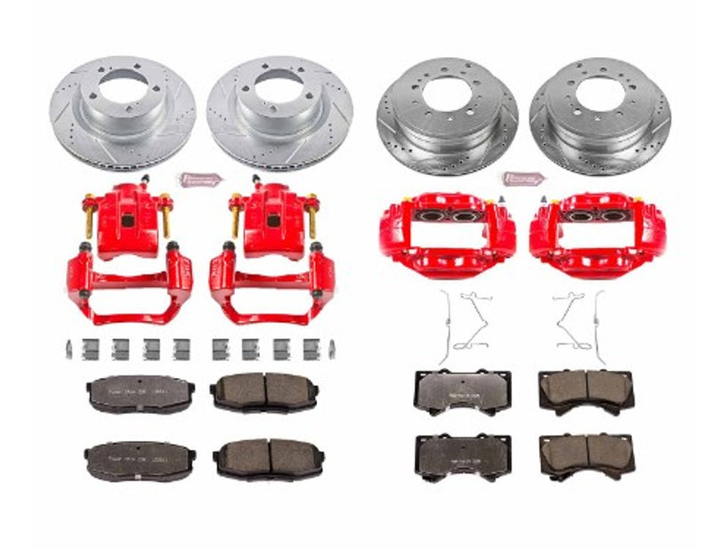 Power Stop 07-15 Toyota Tundra Front Z36 Truck & Tow Kit w/Cals