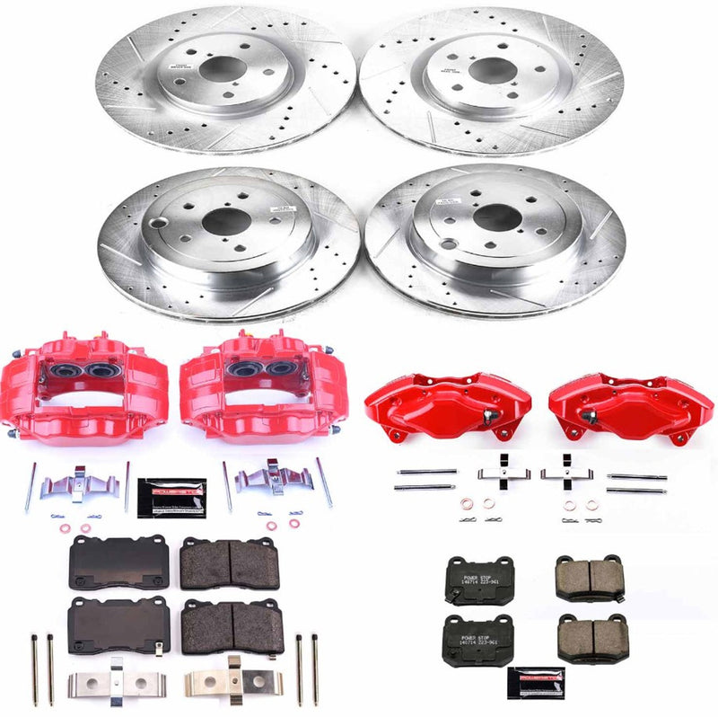 Power Stop 08-14 Subaru Impreza Front & Rear Z26 Street Warrior Brake Kit