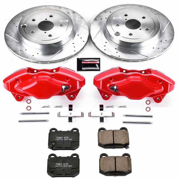 Power Stop 08-14 Subaru Impreza Rear Z23 Evolution Sport Brake Kit w/Calipers