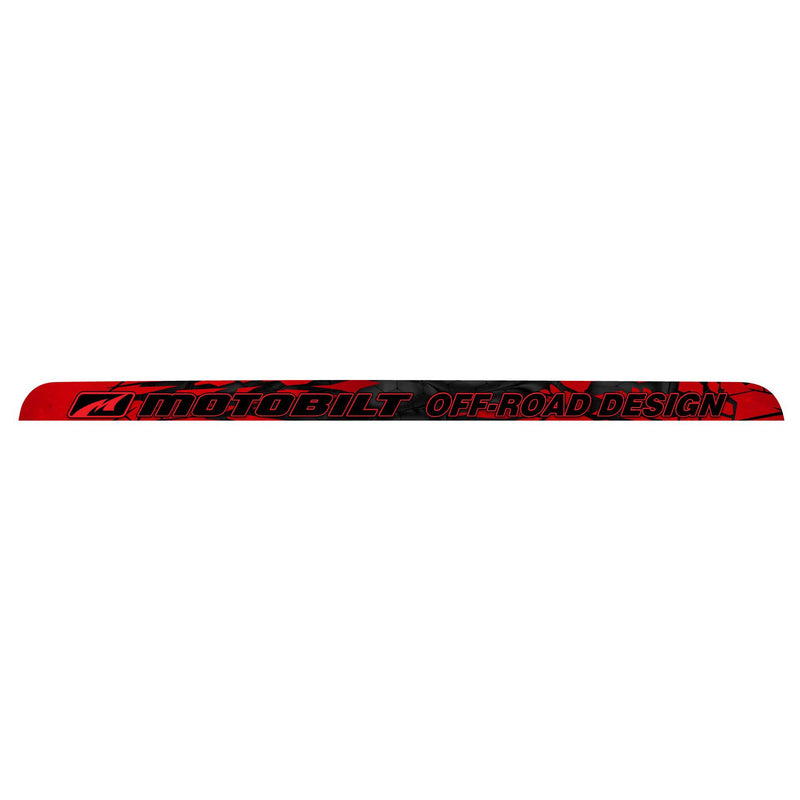 Windshield Banner for Jeep JL / JLU / JT - Red Shatter - Black Text