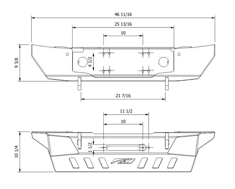 Crusher Front Bumper for Jeep JK / JKU