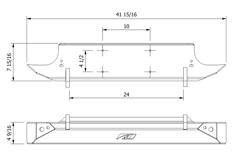 Mid-Width Front Bumper for Jeep CJ