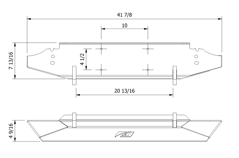 Mid-Width Front Bumper for Jeep YJ / TJ / LJ