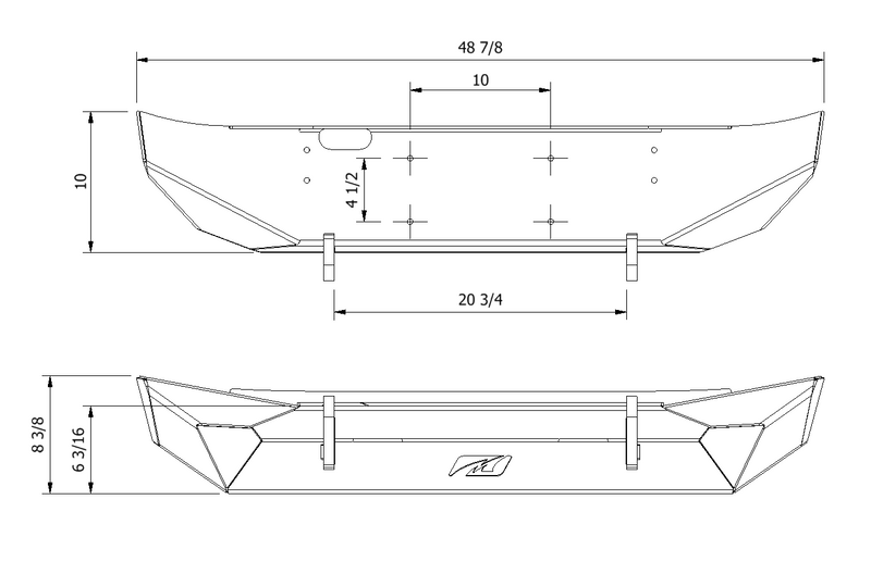 Hammer Front Bumper No Fog Mount For Jeep JK / JKU