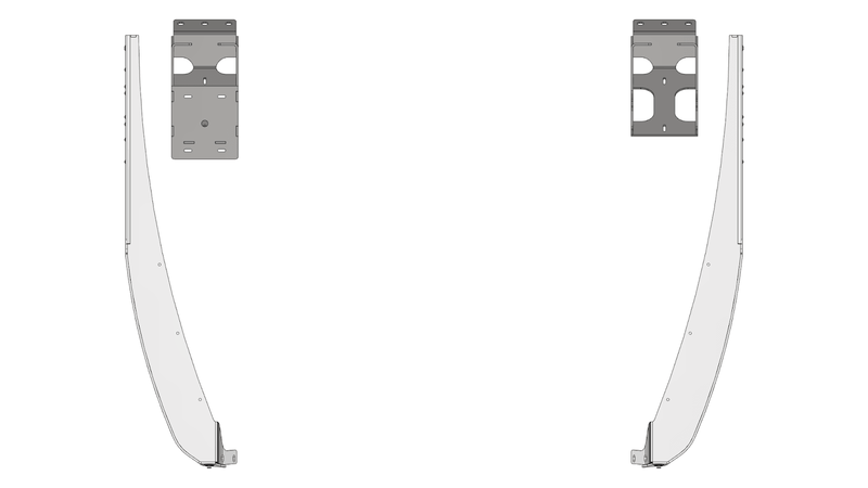 Crusher Front Fender 0" Flare for Jeep TJ/L - Aluminum