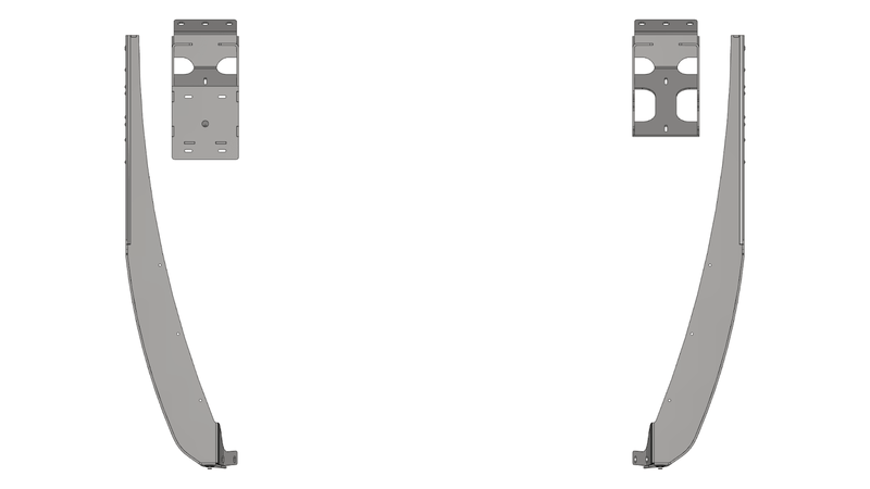 Crusher Front Fender 0" Flare for Jeep TJ/L - Steel