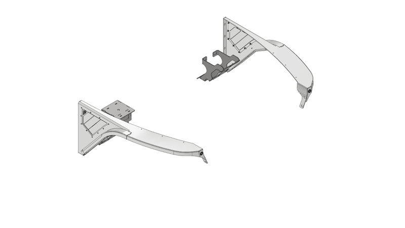 Crusher Front Fender 2" Flare for Jeep TJ/L - Aluminum