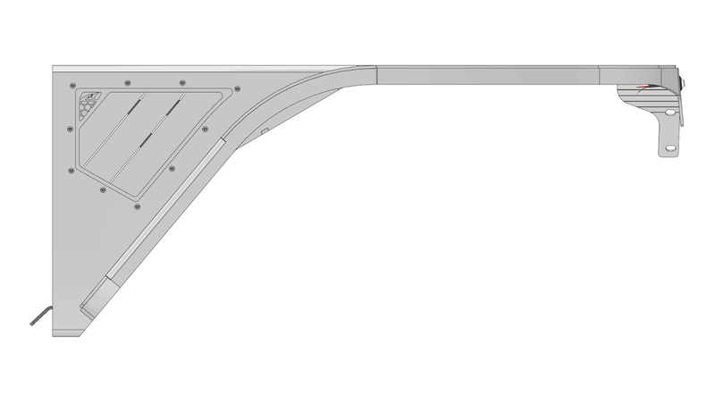 Crusher Front Fender 2" Flare for Jeep TJ/L - Aluminum