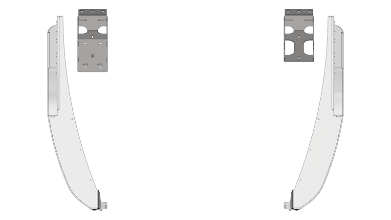 Crusher Front Fender 2" Flare for Jeep TJ/L - Aluminum