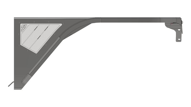 Crusher Front Fender 2" Flare for Jeep TJ/L - Steel