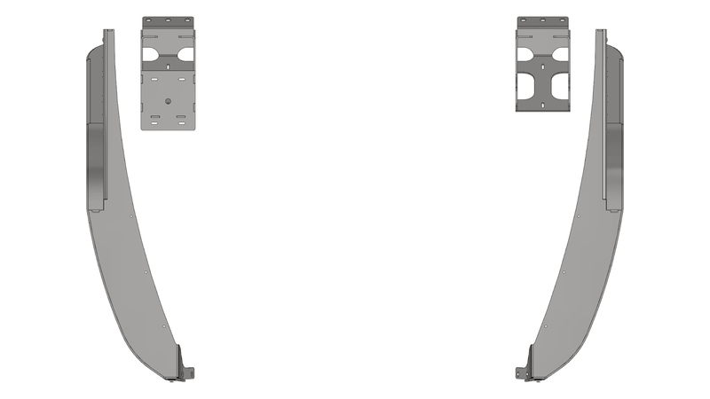 Crusher Front Fender 2" Flare for Jeep TJ/L - Steel