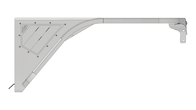 Crusher Front Fender 4" Flare for Jeep TJ/L - Aluminum