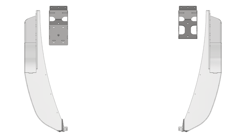 Crusher Front Fender 4" Flare for Jeep TJ/L - Aluminum