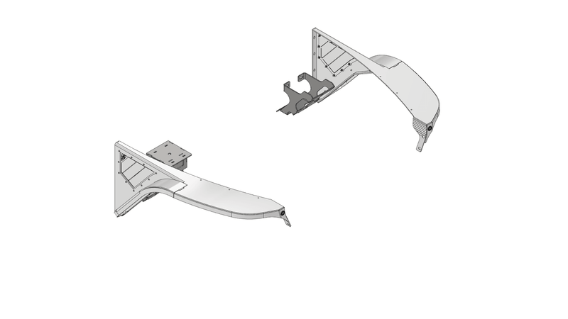 Crusher Front Fender 4" Flare for Jeep TJ/L - Aluminum