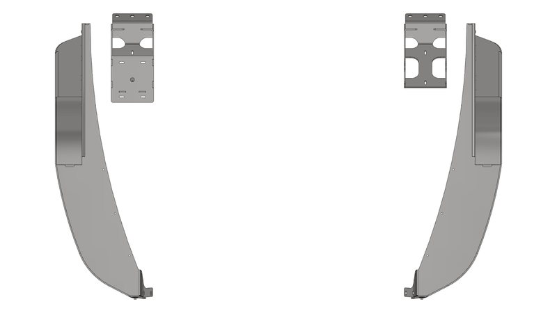 Crusher Front Fender 4" Flare for Jeep TJ/L - Steel