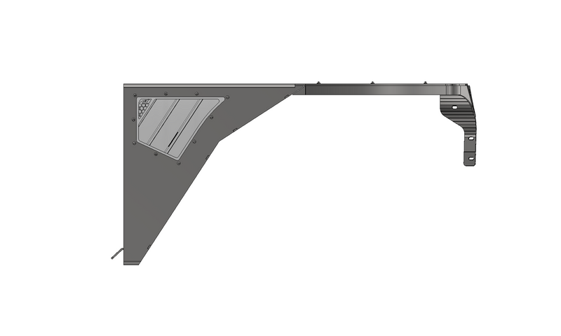 Hatchet High Line Front Fenders 0" Flare for Jeep TJ/LJ - Steel
