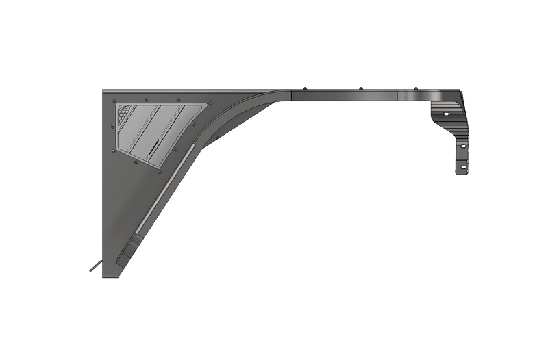 Hatchet High Line Front Fenders 4" Flare for Jeep TJ/LJ - Steel