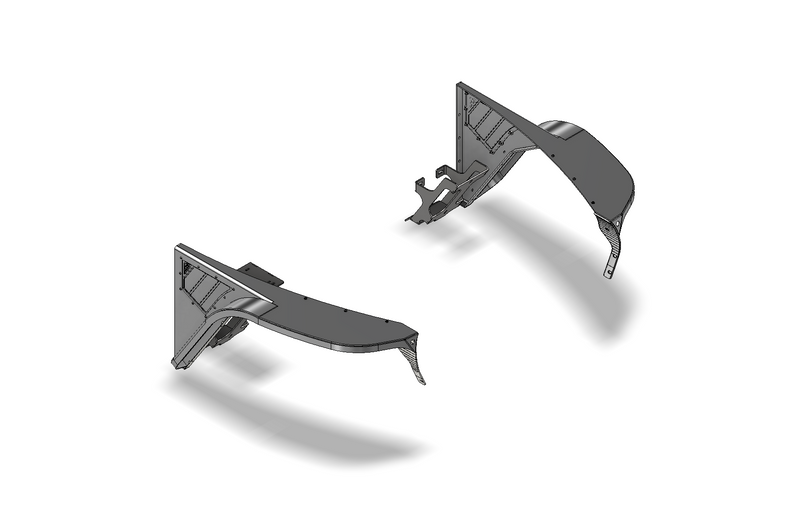 Hatchet High Line Front Fenders 4" Flare for Jeep TJ/LJ - Aluminum