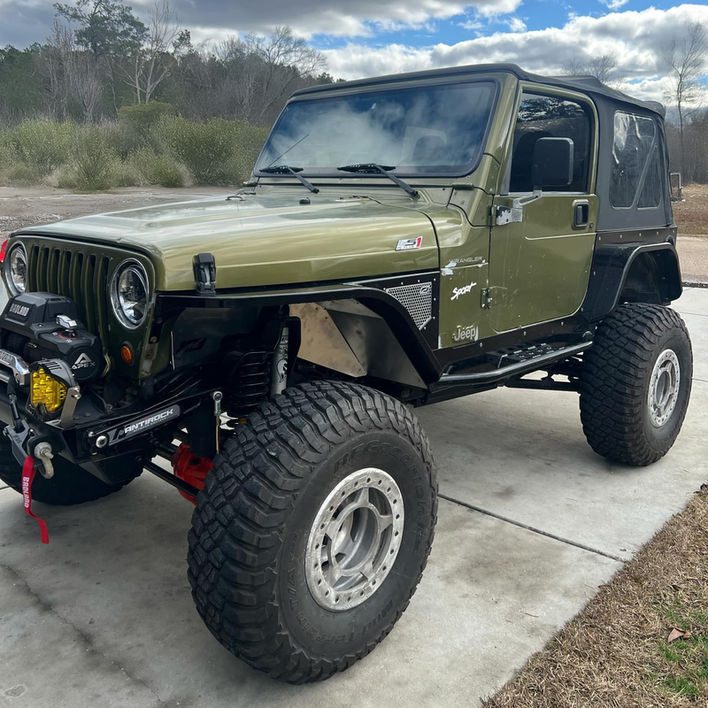 Crusher Front Fender 4" Flare for Jeep TJ/L - Aluminum