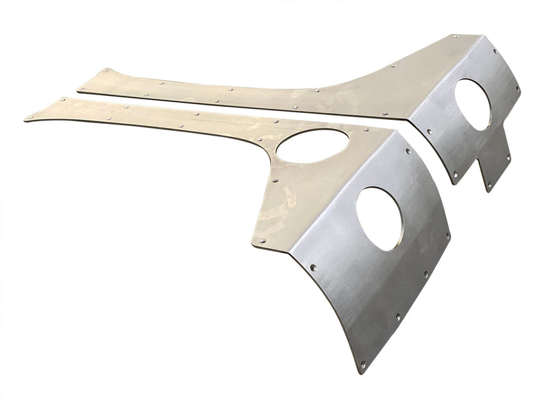 Steel Rear Corner Armor w/ Round Taillight Holes for Jeep JKU