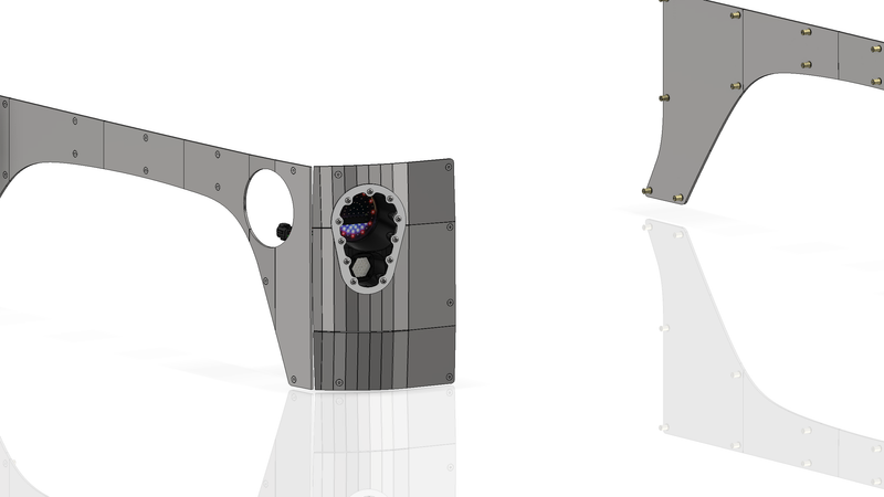 Corner Armor with Tail Light System for Jeep JK 2 Door
