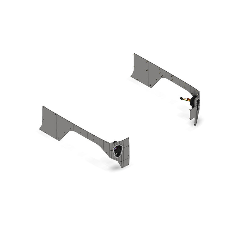 Corner Armor 10" Stretch with Tail Light System for Jeep JK 2 Door
