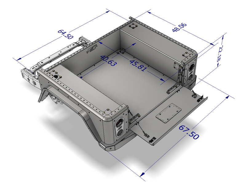 Bobbed Replacement Bed for Jeep Gladiator