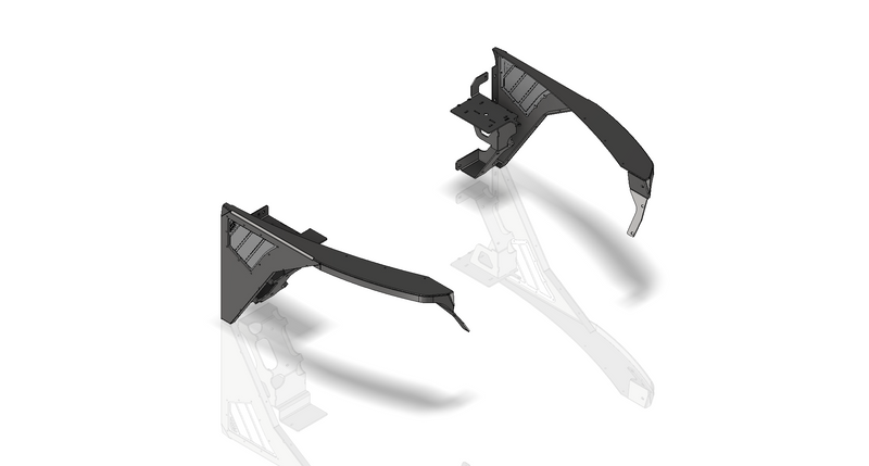 Hatchet Highline Front Fenders 0" Flare for Jeep YJ - Aluminum