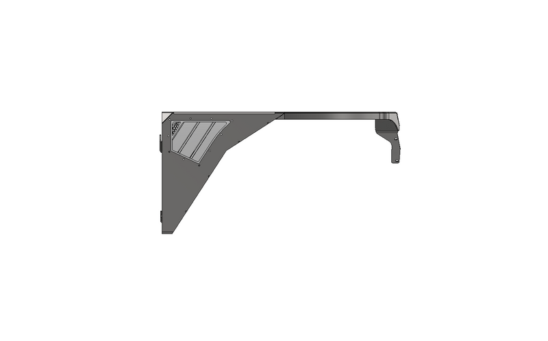 Hatchet Highline Front Fenders 0" Flare for Jeep YJ - Aluminum