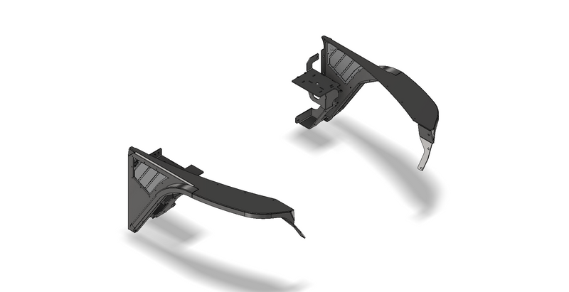 Hatchet Highline Front Fenders 2" Flare for Jeep YJ - Aluminum