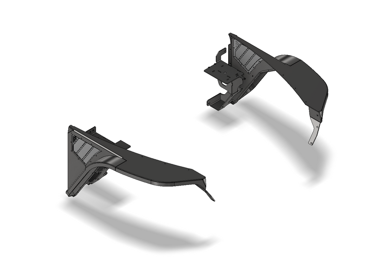 Hatchet Highline Front Fenders 4" Flare for Jeep YJ - Steel